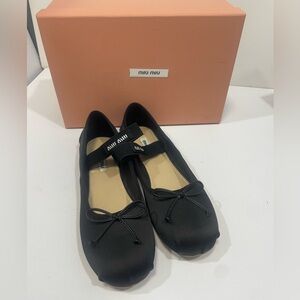 Miu Miu Women's Satin Ballet Flats